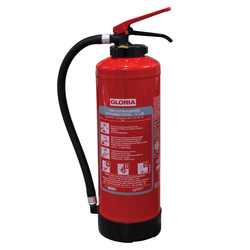 [70418] LALIZAS Fire Extinguisher Dry Powder,6kg,Cartridge Operated,w/wall bracket,SOLAS/MED(EN,GR,CN) image