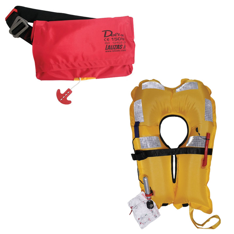 [71109] Delta Infl.Lifejacket, Belt-Pack, Manual, 150N, ISO, Adult image