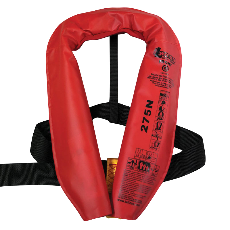 [712162] LALIZAS Inflatable Lifejacket Lamda, Auto, 275N, w/ Zipper, SOLAS/MED-MER image