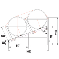 [72136] Cradle for SOLAS OCEANO, 2-tier, 30-35(A) image