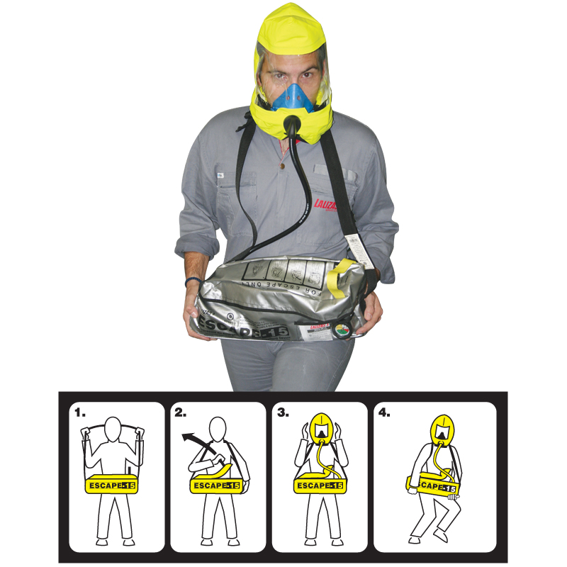 Maska za evakuaciju E.E.B.D. ESCAPE 15  SOLAS/MED-MER image #2