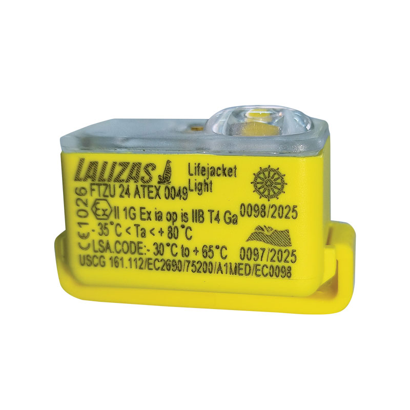 LALIZAS Lifejacket LED Flashing Light"Safelite IV"ON-OFFwater activat.,USCG-SOLAS/MED-MER-ATEX-IECEx image #1