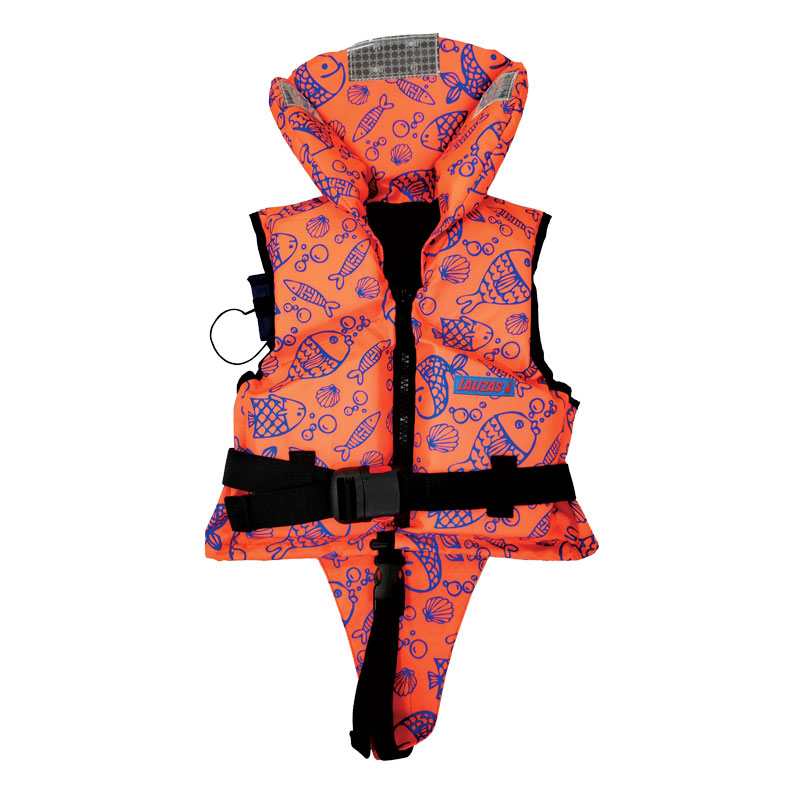LALIZAS Lifejackets 100N, ISO 12402-4:2020 Fluo Orange with Aquatic Pattern image #1