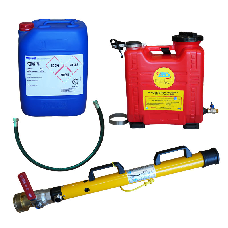 Portable Foam Applicator Unit, Set, w/20L Fluoroprotein PFOS/PFOA Free 6% Foam Tank, SOLAS/MED image #1