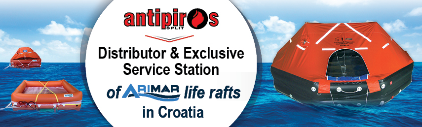 Distributor & Exclusive Service Station of ARIMAR life rafts in Croatia