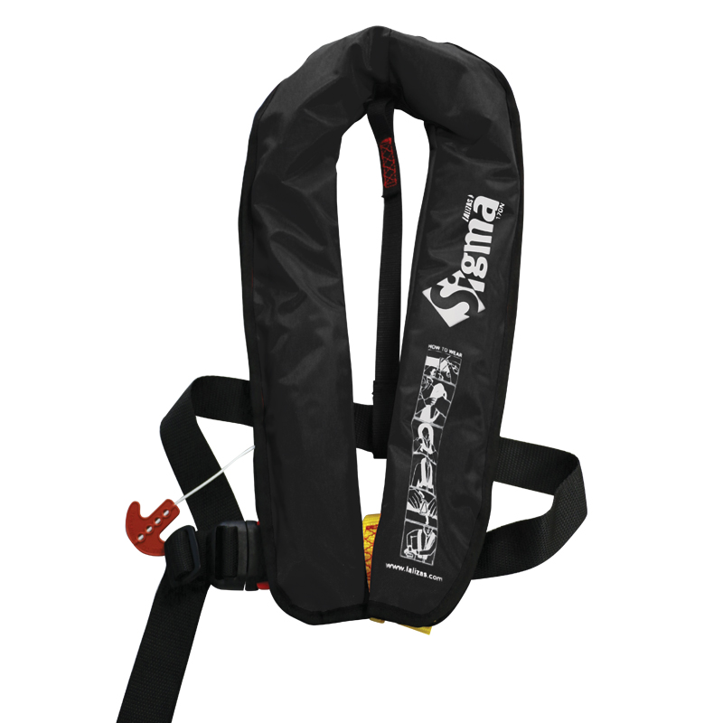 [725601] Sigma Infl.Lifejacket, Auto, 170N, w/Plastic Βuckle, ISO, Adult, Black image
