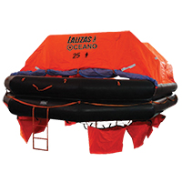 [79874] LALIZAS Liferaft SOLAS OCEANO,Throw-overboard Type,25 prs,canister (A) image