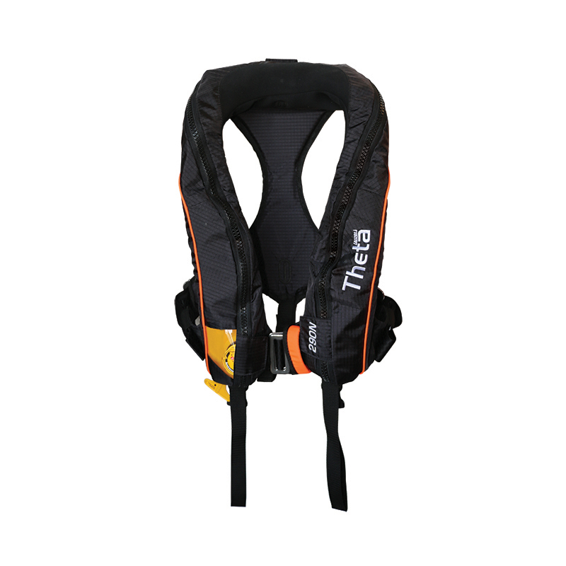 Theta Inflatable Lifejacket, Auto, Adult, 290N, ISO 12402-2 with spray hood & double crotch image