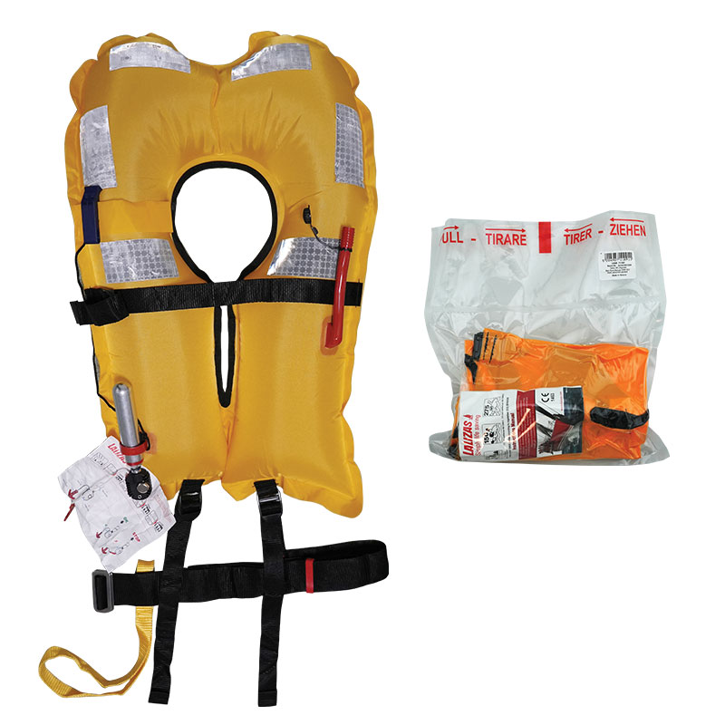 LALIZAS Inflatable Lifejacket, Vacuum Packed Delta, Manual, 150N, ISO ,Adult image